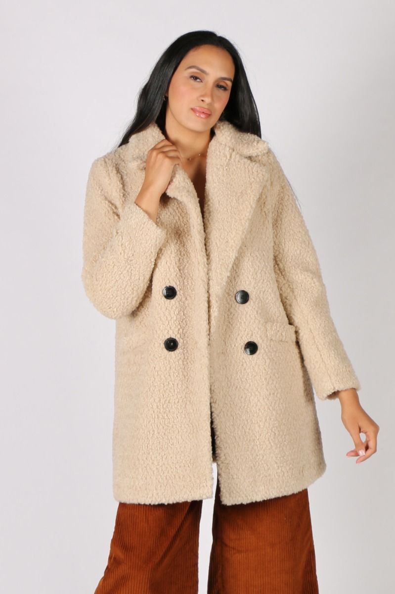 oatmeal teddy coat