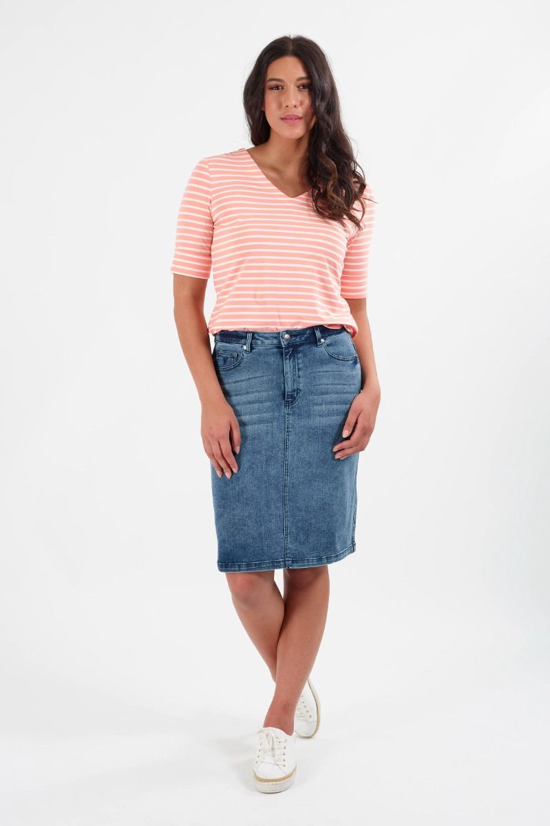 Reads Online Vassalli Denim Skirt In Blue