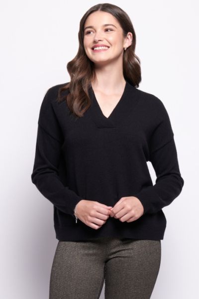 Foil Glow With Love Sweater In Black