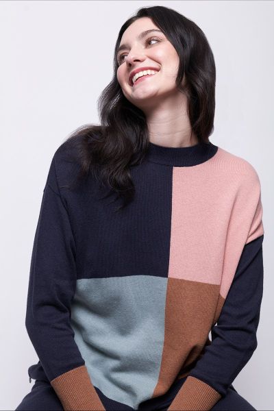 Foil Looking Sharp Sweater In Multi