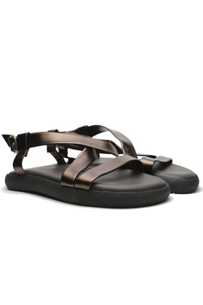 Crossover Sandal By Antichi Romani In Bronze