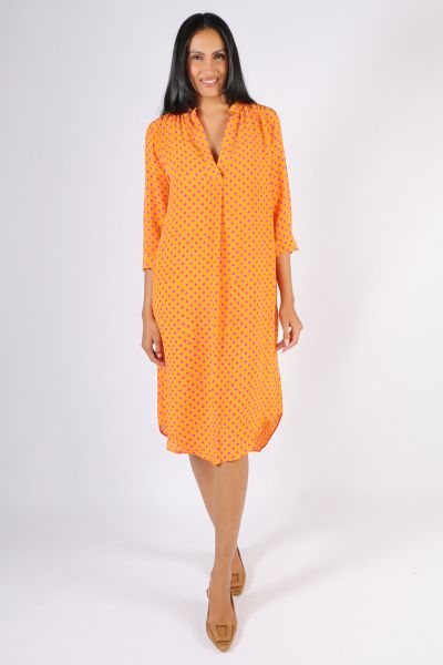 Anupamaa Roma Spot Dress In Chartreuse
