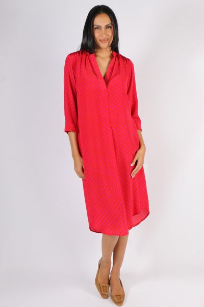 Anupamaa Roma Spot Dress In Red