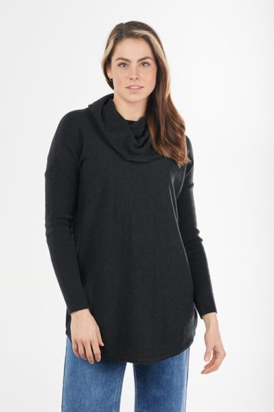 Exude luxe vibes while staying warm in this Bridge and Lord Jumper. In a Merino Cashmere Blend, the jumper has a statment drape neck and long sleeves. The Long Line jumper has a Curved Hem and can be styled with everyday winter denims or chinos along with