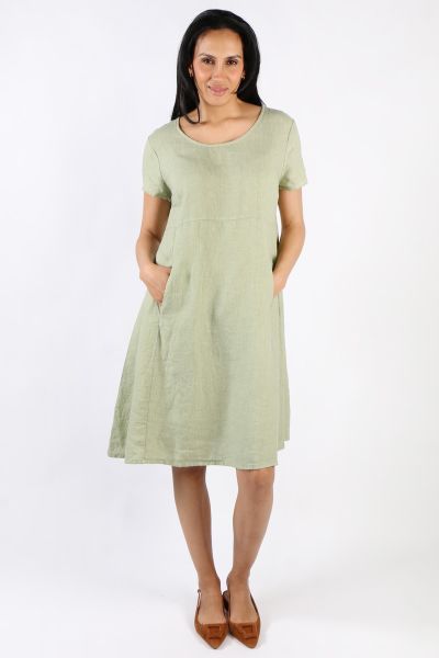 Blueberry Swing Dress In Sage