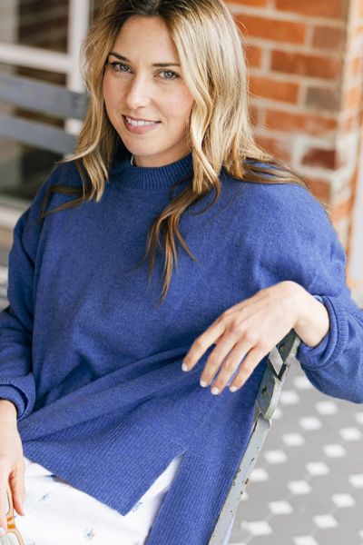 Bow & Arrow Crew Jumper In Navy