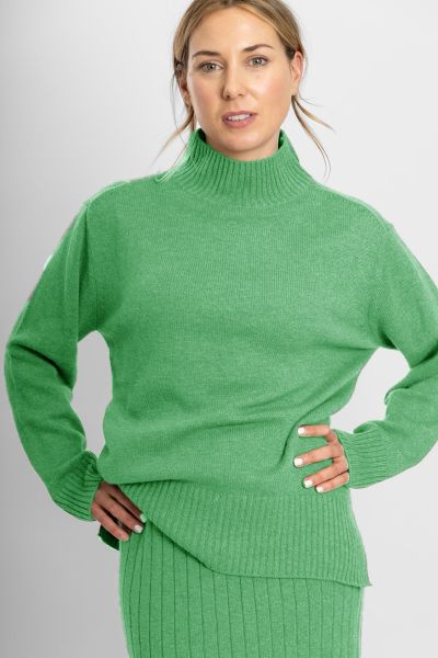 Bow & Arrow Polo Jumper In Green