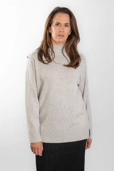 Bow & Arrow Polo Jumper In Marle