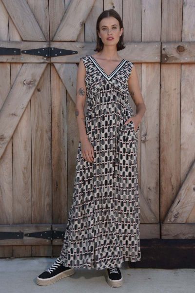 Curate Show Your Stripes Dress In Print