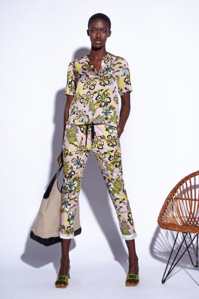 Funky Staff Cotton You2 Jogger In Retro Rose