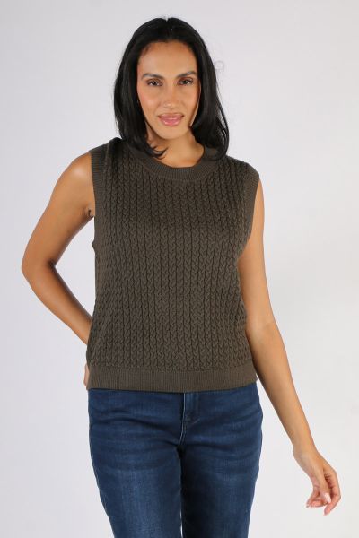 Foil Chain Reaction Vest In Khaki