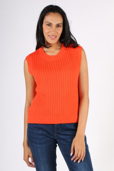 Foil Chain Reaction Vest In Orange