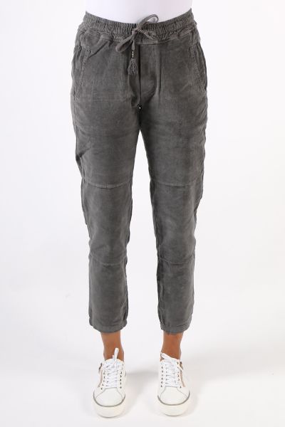 Funky Staff You 2 Velvet Pant In Carbon