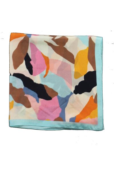 Square Pastel Camouflage Silk Scarf By Namaskar