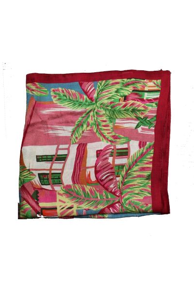 Square Palm Silk Scarf By Namaskar