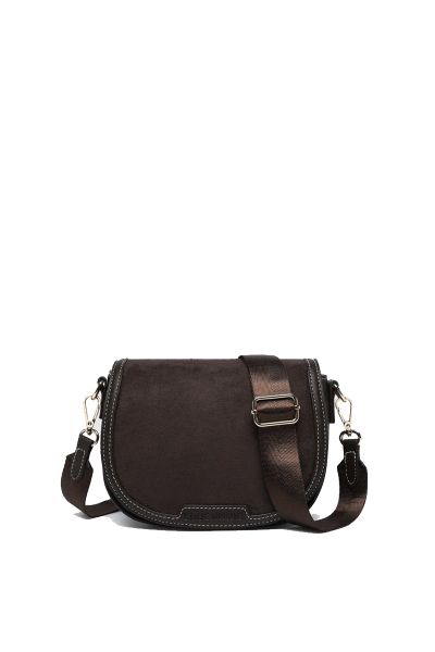 The Louenhide Jade Crossbody Bag is the epitome of elevated style, designed to complement any everyday ensemble with ease. Crafted in a soft yet textured faux suede, this saddle bag offers a refined take on casual styling, seamlessly fitting into your cap