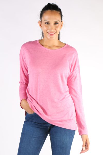 Split Hem Tee In Orchid By Jump