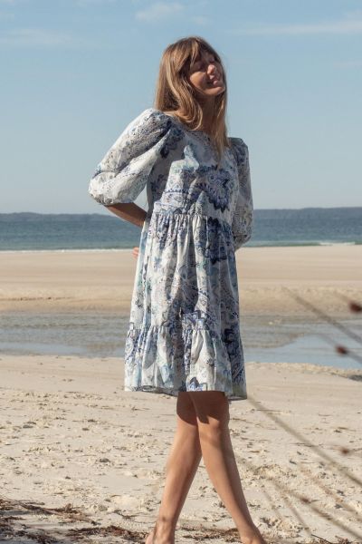 Kachel Adriana Dress In Sea