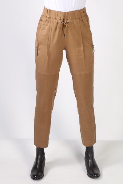 Steel Pant By Lania In Tan