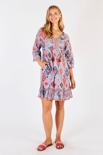 Lula Life Augusta Dress In Sky