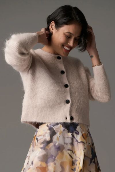 Pol Finlay Cardigan In Blush