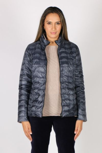 Sabena Reversible Hooded Puffer Jacket In Spot
