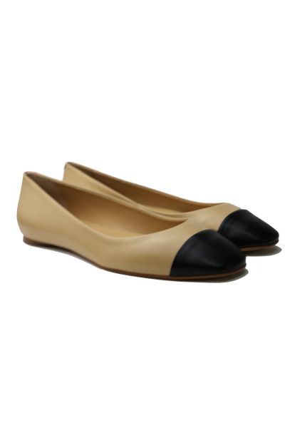Gilma Ballet Flat By Sempre Di In Cream