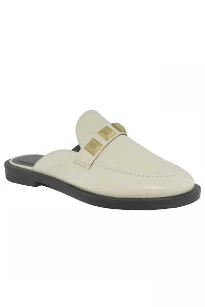 Stud Mule By Carrano In Cream