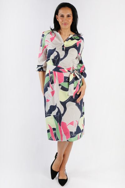 Yarra Trail Abstract Print Dress