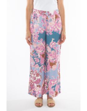 Baroque Print Palazzo Pant In Multi By Jump