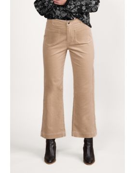 Vassalli Ankle Grazer Cord Pant In Oat