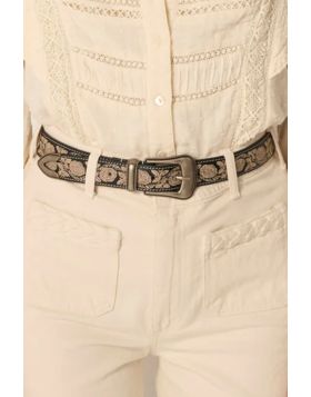 Maison Hotel Mariachi Guadalupe Belt in Onyx