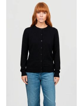 Our Kate Essential Button to Neck Cardi is the perfect all around cardigan. It has a hip grazing length, a Classic button through closure, and a stunning crew neckline. Fitted silhouette, true to size. Wear it over any outfit to add a touch of luxury and 