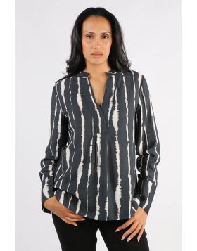 Blackstone Manhattan Stitched Tunic Top In Black
