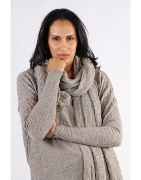By Basics Bubble Merino Scarf In Grey