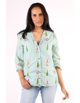 Caju Indian Top In Print