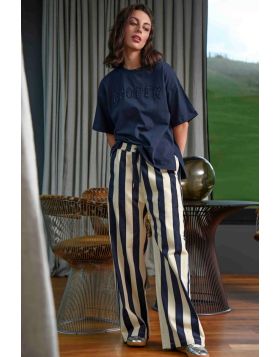 Cooper Back To Track Pant In Stripe