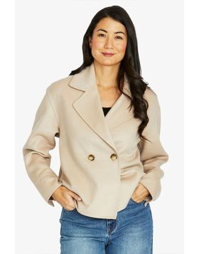 Cropped Jacket In Stone By Jump