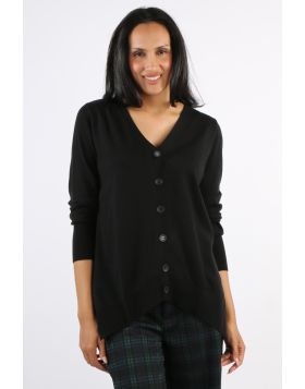 A staple in your wardrobe for the season. In 100% Merino wool, this A line cardigan has a V neck and full sleeves. Style this Good Odds Cardigan over dresses and separates keeping you in style and warm. FO8472.
