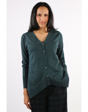 Foil Good Odds Cardigan In Ivy