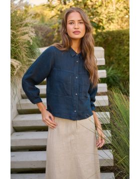Naturals Double Pocket Shirt In Diplomat