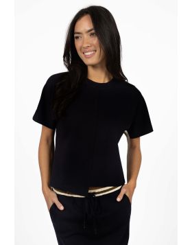 Humidity Mosh Top In Black