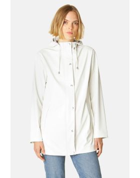 Ilse Jacobsen Classic Rain Jacket In Milk