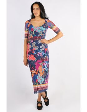 Johnny Was Maya Dreamer Midi Dress In Multi