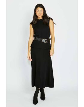 A Line Skirt In Black By Jump