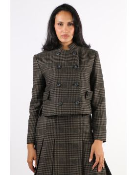 Knewe Soho Check Crop Jacket