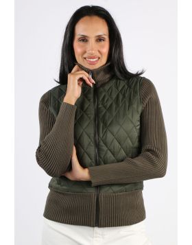 Liverpool Everyday Puffer Jacket In Olive