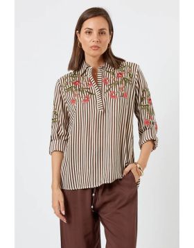 Lula Soul Ontario Shirt In Espresso