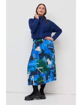 Marco Polo Stella Skies Skirt In Print