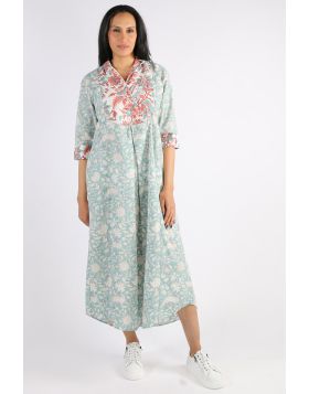 Mandalay Bella Floral Midi Dress In Print